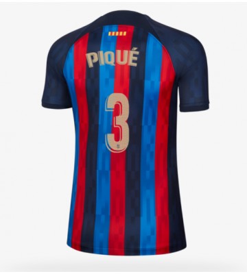 Barcelona Gerard Pique #3 Hjemmedrakt Kvinner 2022-23 Kortermet